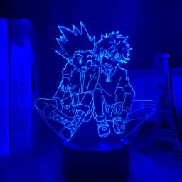 Acrylic 3d Lamp Anime Hunter X Hunter Killua and Gon for Bedroom Decor Nightlight Birthday Gift Led Night Light Manga Hxh Killua