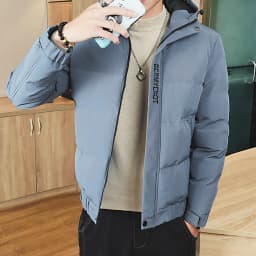Men New Embroidered Cotton Padded Coat Men Slim Fit Parkas Men Outdoor Casual Cold Proof Jacket Autumn Winter Fashion Parkas