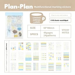Mr. Paper 4 Style 20 Pcs/ Pack PET Light Retro Japanese And Korean Character Stickers Decorate The Handbook Material