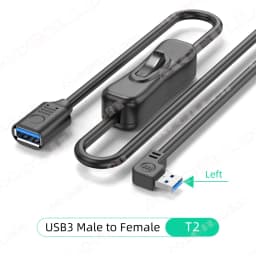 McGiLLon USB 3.0 Extender Cord Male to Female Extension Cable With ON OFF Switch for PC USB Fan LED Lamp USB Charger Power Cord