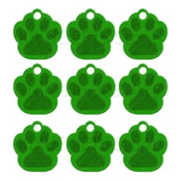 Wholesale 100Pcs Paw Pet Dog ID Tag Custom Engraved Name Plate Phone Dogs ID Tags Personalized Aluminum Pet Pendant Key Chain