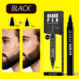 Natural Beard Dye Pen Long Lasting Beard Coloring For Men Beard Filler Pencil Removal White Grey Hair Moustache Coloring Shaping
