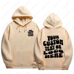 Custom Text Hoodie Personalized Sweatshirt Front Back Print Tee Custom Words On Back Business Logo Tshirt Custom Printed Shirt
