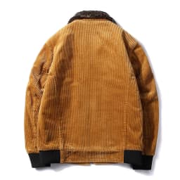 Treesolo Male Thermal Windbreaker Plus Size Men's Warm Winter Corduroy Jackets and Coats Fur Collar Winter Casual Jacket Outwear