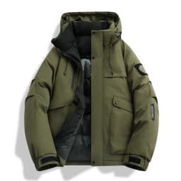 Winter Parkas Men's New Graphene Self Heating Down Cotton Jacket Autumn Men's Mountaineering Jacket Outdoors Waterproof Coat