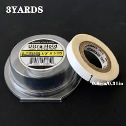 3 Yards All with Box 0.8/1.27/2.54 Cm Width White Ultra Hold Tape Double Side Tape Lace Front Tape Hair Tape Waterproof Wig Tape