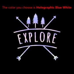 Explore In The Forest Cars Decals Tree Silhouette Vinyl Car Stickers For Computer Laptop Or Car Decoration