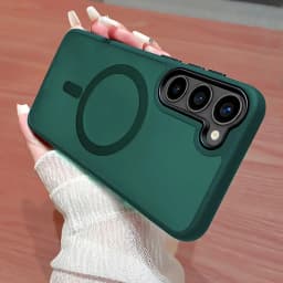 For Magsafe Translucent Case For Samsung Galaxy S26 S25 FE S24 Ultra S23 S22 Plus Shockproof Magnetic Wireless Charging Cover