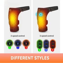 Cordless Heated Hip Support Brace with Massager Relief Lower Back Hip Heating Massage Support Hips Muscle Relaxation