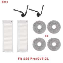 For Xiaomi S40 Pro/OV71GL / S40/OV81 Robot Vacuum Cleaner Consumables Hepa Filter Mop Cloth Main Side Brush Accessories Parts