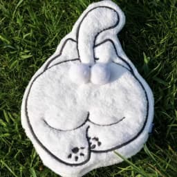 Hot Cute Cat Corgi Egg Butt Hand Towel Coral Fleece Velvet Absorbent Hanging Towel Quick-drying Thickened Handkerchief Washcloth