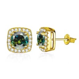 Pass Diamond Tester Pen Moissanite And Zircon Stud Earrings For Women 100% Real 925 Sterling Silver GRA Certificates D VVS1