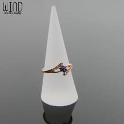 Acrylic Solid Finger Ring Holder Stand Conical Bague Display Rack Dressing DesktopDecor Ring Jewelry Support Organizer