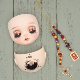 ICY DBS OOAK Blyth doll Hand-Painted Face Plate Including Back Plate Screws Lips carved 1/6 BJD Anime Girl
