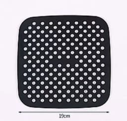 Air Fryer Silicone Pot Thick Reusable Silicone Square Air Fryer Liners Replacement of Parchment Liner Paper Air Fryer Basket