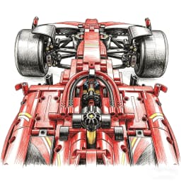 Technical 1361/1639PCS 1:8 Scale SF24 RB20 Racing Car MOC Replica Exclusive DIY Assembly Advanced Construction Kit Birthday Gift