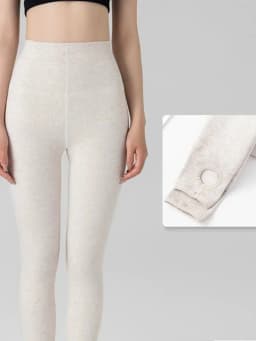 Tossy Warm Fleece Lined Super Thick Warm Leggings Women Winter Spandex Ribbed Slim Pattern Leggins Winter High Waist Basic Pants