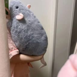 Cute 40/55/90cm Mouse Doll Cartoon Oversized Flower Branch Rat Doll Soft Plush Animal Figure Kids Gift Birthday Pet Cat Toy