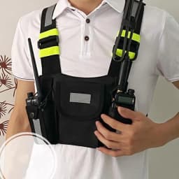 Ham Radio Hip Hop Front Pack West Wist Pouch Holster Vest unisex Tactical Chest Rig Bag for Wouxun Baofeng UV-5R UV-82 bf-888S