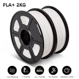 SUNLU 2KG 3D PLA/PETG/PLA PLUS/Clear Filament 1.75mm 2Roll 1KG 3D Printer Neatly Wound Filament for 3D Printer & 3D Pen