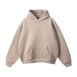 Winter Solid Color Hoodie Hip Hop Plush Hooded Sweatshirts Oversized Pullover Harajuku Custom Casual Hoodies Tracksuit Men Women