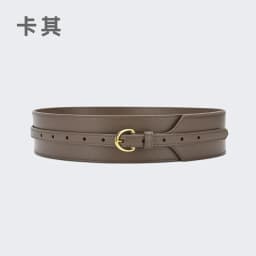 Waist Closure Women's Outer Waist Decoration Shirt Versatile Suit Dress Waist Closing Thin Leather Wide Belt New Model Launched