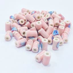 10*5MM Tube Shape Long Cylinder Ceramic Porcelain Spacer Beads For Jewelry Making DIY Column Accessory