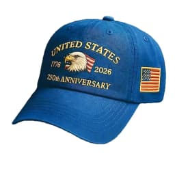 ABLECAP 250th Anniversary Hat USA Patriotic Baseball Caps Eagle Embroidered Baseball Hats for Men Women 250 Year Anniversary Cap