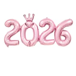 2026 Crown Number Foil Balloons, Happy New Year Eve Party Decorations, Photo Booth Props & Christmas Home Decor Supplies