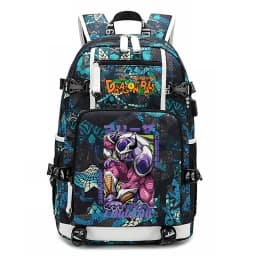Dragon Ball Z Anime Print Student Backpack Large Capacity Casual Daypack for Kids Teen Boys Girls School Travel