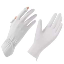 Summer Ice Silk Cool Breathable Gloves for Outdoor Driving and Cycling UV Resistant Touch Screen Flip Elastic Protective Gloves