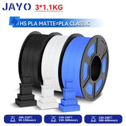 JAYO 3.3KG High Speed Matte  PLA=PLA Classic Filament 1.75mm 30mm/s - 600mm/s Print Range High Flow Speedy PLA Printer Filament