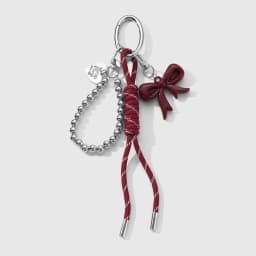 Cute Charm Bag Pendant Heart Angra Red Heart Bag Decor Bow Plush Weaving Rope DIY Bag Hanging Decoration Keychain Phone Ornament