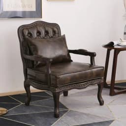 European and American solid wood retro sofa chair single leisure coffee shop to negotiate tiger chair bed and breakfast