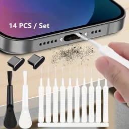 Mobile Phone Speaker Charging Port Cleaning Set Dust Plug for iPhone 16 15 14 Earphones Clean Kit Brush for Samsung Xiaomi
