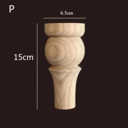 1pc Furniture Round Solid Wood Table Legs Sofa Feet Cabinet Bed Dressing Table Replacement Foot Support Hardware