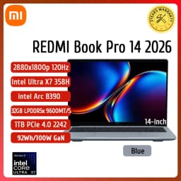【2026 NEW】Xiaomi REDMI Book Pro 14 Laptop Intel Core Ultra X7 358H Ultra5-338H 32GB+1TB SSD 14-inch Screen Notebook Xiaomi PC