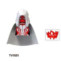 Blind Box Mini Building Blocks TV6204 Figures Big Goblin Spiderman Iron Man Venom Captain Hawk Deadpool Armor Christmas Gift Toy