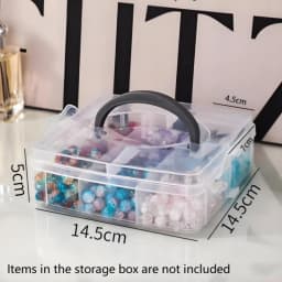 New 3 Tier 18-Grid Transparent Adjustable Stackable Compartment Slot Plastic Storage Box For Organizing Toys Jewelry Accessories