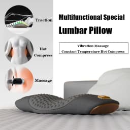 Multi-functional 3-in-1 Back Massager with Relief Bed Sleeping Shiatsu Deep Tissue Portable Shoulder Lower Back Pain Relief