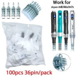 100pcs Dermapen M8 Needle for Drpen M8/m7s/A6s Derma Micronneedle Pen Mesotherapy Microneedling Needle Length 0.25mm