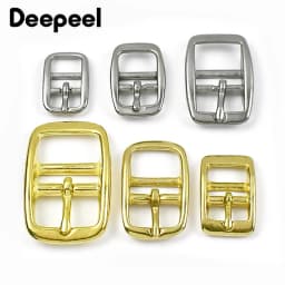 2/5Pcs Solid Brass Belt Buckle 304 Stainless Steel Bag Pin Buckles Adjuster Waistband Slider Clasp DIY Leather Craft Accessories
