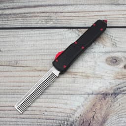 UT Tactical Beard Comb Custom OTF Excellently Designed Stone Washed Aviation Aluminum Handle Pocket Cool EDC Tools