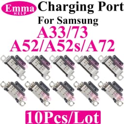 10Pcs Original Charging Port Connector for Samsung A15 A05S A25 A35 A55 A13 A04S A14 A23 A33 A24 A34 A54 A53 USB Charger Pin Plu