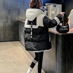 Elegant Thickened Oversized Women's down Jacket Fashionable Outerwear Parka Style Winter Coat Korean Style Straight Cut Cotton
