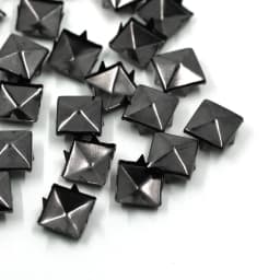 6/7/8/9/10/12MM Metal Spikes 100Pcs Square Studs Rivets Punk Rock Leather Craft Four Claw Rivets On Clothes Shoes Bracelets