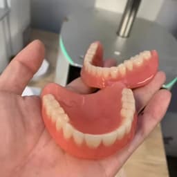 Premium Custom Upper & Lower Full Mouth Silicone Dentures, Lifelike Natural Teeth All-Day Comfort Boost Confidence & Oral Care