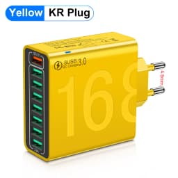 150W Multi Ports USB Charger Fast Charging EU/US Plug Phone Charger Adapter For iPhone Samsung Xiaomi Quick Charge Wall Charger