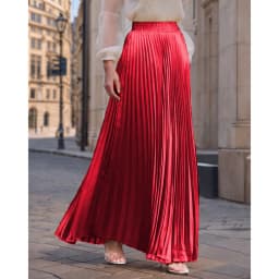 2026 New Spring Summer For Women 22 Solid Colors Midi Flowing Draped Large Hem Long High Waist Pleated Skirt Sweet Elegant
