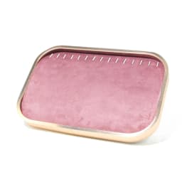 Dark red fabric Jewelry Box Earrings Studs Rings bracelet storage holder Household dressing table drawer Jewelry collection tray